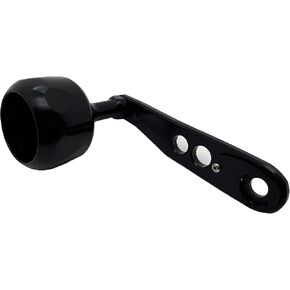 CNC Machined Power Handle for Baitcasting Reel - 5-Axis Aluminum Handle Upgrade for 200-500 Series | Oversized Diamond Knob | More Leverage for Bass, Musky, Power Fishing in Kuwait