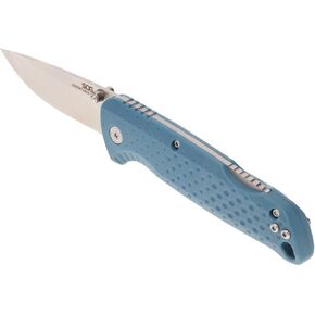 SOG Adventurer LB 3" Lightweight Portable Outdoor Folding Knife | CRYO 5CR15MOV Steel | GRN Handle | Lock-Back Mechanism, Nordic Blue/Satin, Blister Pack in Kuwait