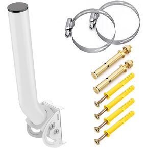 Wireless Bridge Mount, 2-Pack 11 in Dual Screw Locking J Pole Mounting Bracket for Wall or Pole, 160° Angle Adjustable, 1.38 in OD, for Outdoor Point to Point AP Access Point CPE Extender Repeater in Saudi Arabia