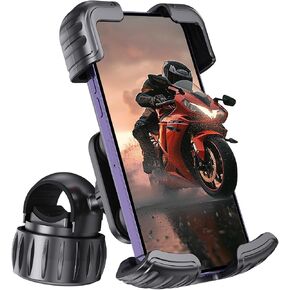 aceyoon Bike Cell Phone Holder, Phone Holder for Motorcycle, Scooter Phone Clip Suitable for 0.59''-1.18'' Handlebars for iPhone Air 17 Pro Max,16 15 Pro Max, More 4.7 to 6.8" Smartphones in Saudi Arabia