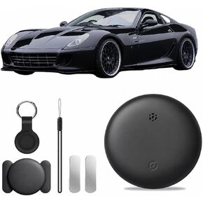 GPS Tracker for Vehicles, Hidden Magnetic Car Tracker for iOS & Android | Real-Time Tracking, No Monthly Fee/ No SIM Card, Non Detectable Tracking Device for Kids, Cars (Pearl Black) in Kuwait
