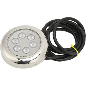 مصباح LED تحت الماء من فاباتر، تركيب سطحي 3.5 بوصة IP68 12 فولت 24 فولت تيار مستمر، استهلاك منخفض للطاقة، ضوء بحري تحت الماء، قارب مع حلقة من الفولاذ المقاوم للصدأ لليخت (RGB) in Kuwait