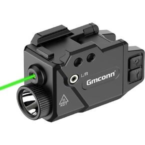 Gmconn 800lm Pistol Light and Green Laser Combo | Tactical Flashlight with Green Beam for Guns with Rail in Saudi Arabia