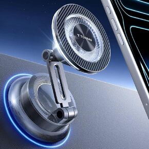 TORRAS 2026 Upgraded Vacuum Car Phone Holder for MagSafe Car Mount [98+ LBS Strongest Suction | 24 N58 Magnets] 360° Adjustable Magnetic Phone Holders for Your Car, for iPhone 17-12 Pro Max Plus Air in Saudi Arabia
