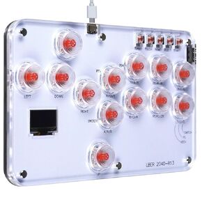 TAILYX Arcade Stick Game Keyboard R13، عصا تحكم بدون رافعة مع توربو وRGB مخصص، وحدة تحكم أركيد صامتة لجميع الأزرار قتال الشوارع للكمبيوتر/PS3/PS4/Switch/Steam-Support Hot Swap & SOCD (أبيض) in Saudi Arabia