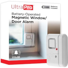 إنذار للأبواب والنوافذ للأمان الشخصي من UltraPro، 6 عبوات، رنين لاسلكي | حماية ذاتية الصنع، تنبيه ضد السرقة، سهل التركيب، أمان منزلي، مثالي للمنزل، المرآب، الشقة، أبيض، 49721 in Kuwait
