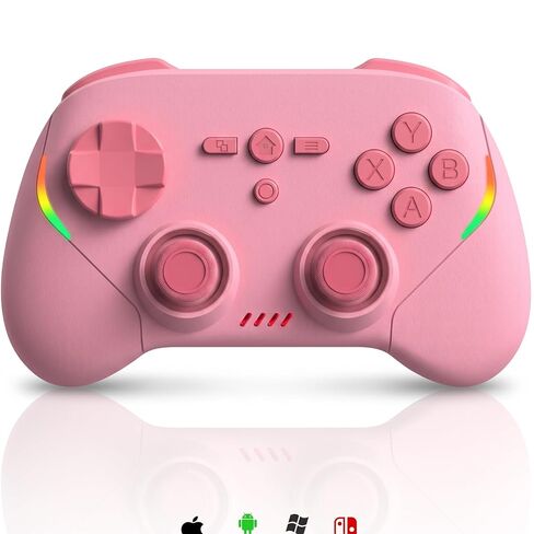 وحدة تحكم الهاتف Megadream للكمبيوتر الشخصي/Switch 2|Swith/Android/iPad/Tablet/iPhone Controller - ضوء RGB - مشغل تأثير Hall/عصا التحكم - Call of Duty، Roblox، Genshin Impact، اللعب المباشر in Saudi Arabia
