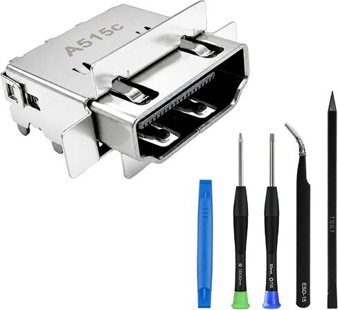 2PCS HDMI Port Replacement for Xbox Series S Console High-Definition | Hdmi Port Socket Jack Interface Connector Repair Plug for Fixxing No Signal, Loose or Damaged Part with Tools in Saudi Arabia