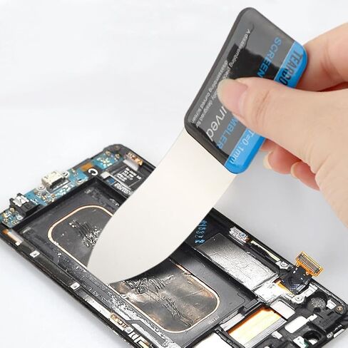 5Pcs Separate Screen Disassembler Pry Tool, Ultra-Thin 0,1mm Professional Stainless Steel Flat Curved Spudger Pry Blade Repair Opening Tool for Open All Kinds of Screen Tablet PC in Kuwait
