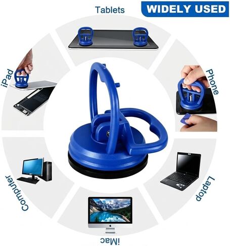 Miytcltx11Pc Screen Suction Cup Repair Kit with Pry Tools for iPhone Laptop | Powerful Suction Cup, Screwdriver Kit for Samsung,Motorola,Google,TCL,Phone,Tablets, Easy DIY in Kuwait