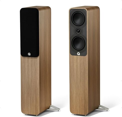 Q Acoustics 5040 Floorstanding Speakers – Holme Oak Pair | C³ Continuous Curved Cone driver for seamless high-frequency integration and powerful bass in Saudi Arabia
