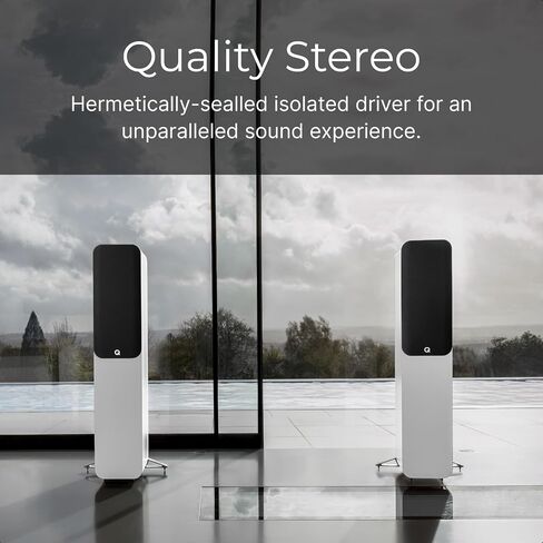 Q Acoustics 5040 Floorstanding Speakers – Holme Oak Pair | C³ Continuous Curved Cone driver for seamless high-frequency integration and powerful bass in Saudi Arabia