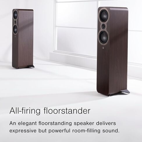 Q Acoustics 3050c Floorstanding Speakers – Pin Oak (Pair) in Saudi Arabia