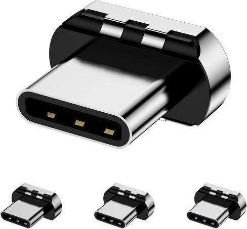ZBF 10 Pins Magnetic Connector Tips Head for USB-C Android Devices (4 Pack), only 5A Magnetic Charging Cable in Saudi Arabia