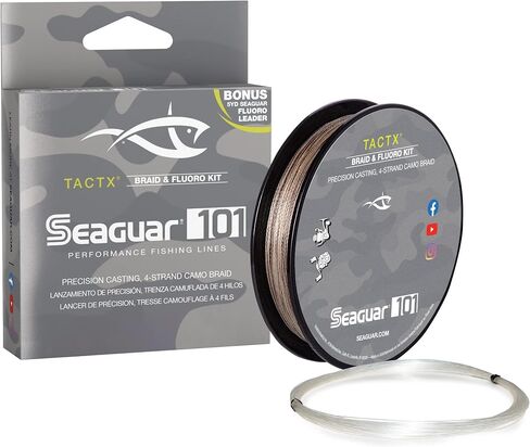 Seaguar TactX Braided Fishing Line & Fluoro Kit, with Free Leader in Saudi Arabia