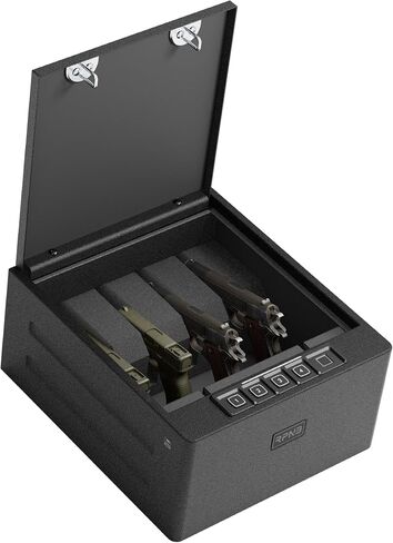 RPNB Gun Safe for Handgun,4-Pistol Handgun Safe,Biometric Pistol Safe | California DOJ Certified Fingerprint Gun Safe,High-Capacity,Digital Key Pad,Quick Access,4 Pistols in Saudi Arabia