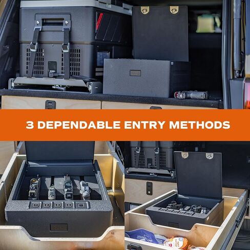 RPNB Gun Safe for Handgun,4-Pistol Handgun Safe,Biometric Pistol Safe | California DOJ Certified Fingerprint Gun Safe,High-Capacity,Digital Key Pad,Quick Access,4 Pistols in Saudi Arabia