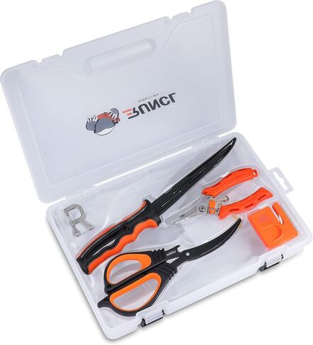 RUNCL Fishing Fillet Knife Combo Set, Fishing Tools Kit With 6" Fillet Knife, Scissors, Sharpener, Fishing Pliers and 3600 Tackle Box in Saudi Arabia