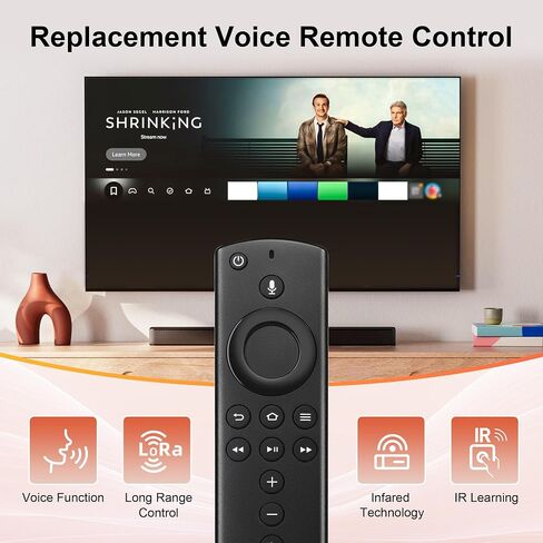Replacement Firestick Voice Remote Control Fit for Fire Smart TVs Stick(Lite,4K,2nd Gen),TV Cube(2nd,3rd Gen),Smart TVs (3rd Gen) in Saudi Arabia
