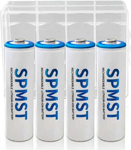 AA Rechargeable Battery, 4pcs 3600mWh 1.5v Lithium Battery - Suitable for Most Electrical Equipment Such as Toys, mice and Keyboards, Game Controllers, Cameras, Microphones, flashlights, etc. in Kuwait