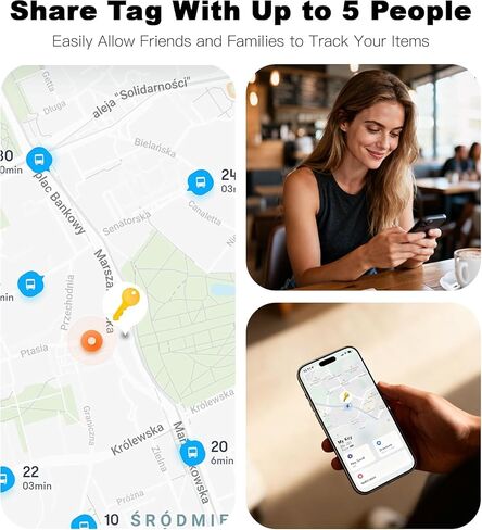 4 Pack Tracker Tags [Apple MFi Certified] Bluetooth Air Tracker Pair with Apple Find My (iOS Only) Smart Tracking Tags Keys Finder Item Locator Worldwide Tracker for Pets (4Pcs/Black+White) in Saudi Arabia