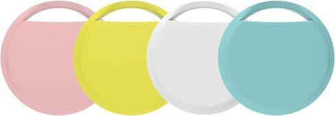 Air Tracker Tags 4 Pack Apple MFi Certification Smart Tag Bluetooth Trackers Work with Find My (iOS Only), Lightweight Tag Prevent Loss of Luggage Wallets Keys Bags,Replaceable Battery,IP67 Waterproof in Saudi Arabia