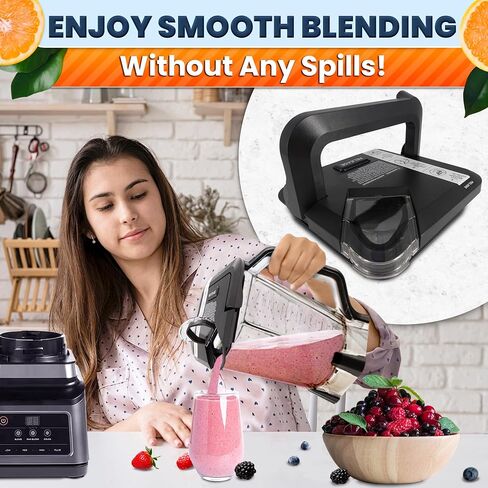 Replacement Lid for Ninja Blender, 72 Oz Wide Jar Compatible | Fits NEW Rim Extension Pitcher Only; for Models BL770 BL770W BL771 BL771C BL772 BL772Q BL773CCO; Blender Lid Replacement in Saudi Arabia