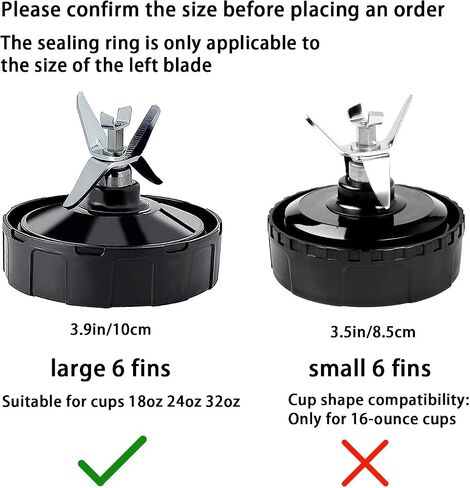 6 Pack Rubber Gaskets Replacement Seal 3.94 Inch White O-Ring for Ninja Blender, Compatible with Nutri Ninja Auto-iQ Pro Extractor BL456-30 BL480 BL680 BL681A BL682 BL910 CT680, with Brush and Hook in Saudi Arabia