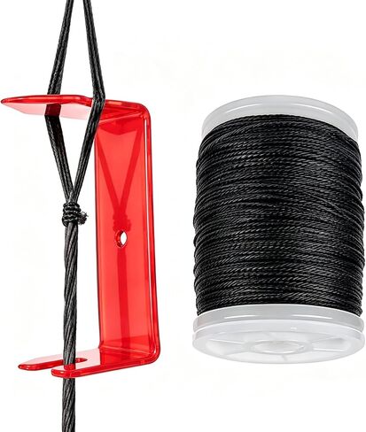 Archery Bow String Separator Tool 131 yard/120m Durable Bowstring Serving Thread Peep Sight String Tool for Compound Recurve Bow Tying Nock Point in Saudi Arabia