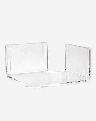 HAYVAN Mini Corner Shelf Wall Mounted 3 Pack Clear Acrylic No Drill | Corner Floating Shelves with Adhesive Tape. Easy Install. Universal for Security Cameras, Baby Monitors, Small Plants & More. in Saudi Arabia