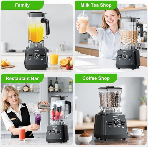 Countertop Blender, 101oz Blender Large Capacity, 2400W Smoothies Blenders | Black, Juice&Grinder Jar Combo, BPA-Free, 25000 RPM Professional Blenders, Ice Crushing, Frozen Fruit in Saudi Arabia