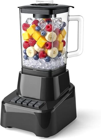 NEWBULIG 6.8 Cup Professional Blender for Smoothies, Full-Size Kitchen Blender with 850 Peak Watts & 54oz Large Glass Pitcher, 4 Speeds with Pulse for Ice Crushing Frozen Fruits, Dishwasher Safe in Saudi Arabia