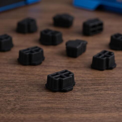 TEHAUX 100pcs Silicone Ethernet Port Dust Plug for Rj45 Computer Network Interface and Servers, Soft Reusable Dust Protection Caps, Protective Stopper Cover for Home Network Upgrades in Saudi Arabia