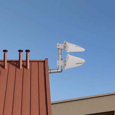 MIMO 2x2 External 4G LTE/5G Log Periodic Antenna 698-3800 MHz 10dBi Works with Hotspots, Routers, Gateways SMA TS9 Ports | L-Mount Included in Saudi Arabia