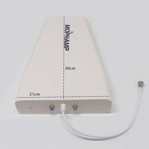 MIMO 2x2 External 4G LTE/5G Log Periodic Antenna 698-3800 MHz 10dBi Works with Hotspots, Routers, Gateways SMA TS9 Ports | L-Mount Included in Saudi Arabia