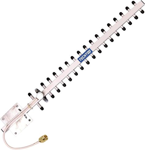 TECHTOO WiFi Antenna 2.4GHz 18dBi High Gain Yagi Directional Antenna Booster with RP-SMA Connector for Network Router/Reapter/USB Adapter/Extension Network PCI Card/Security Camera in Saudi Arabia