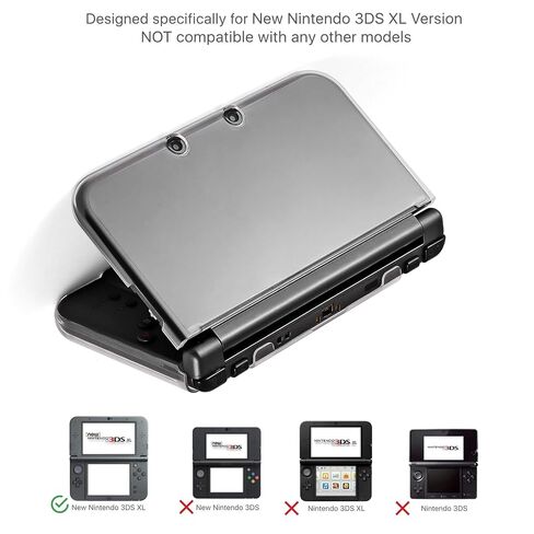 New 3DS XL Case - FiiMan Clear Crystal Transparent Hard Shell Protective Case in Saudi Arabia