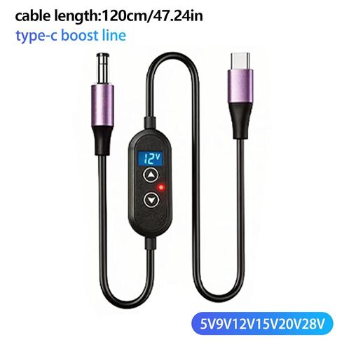 Universally Type C to DC5525 5521 Converter Cable PD140W for Multiple Electronics and Chargers Voltages in Saudi Arabia