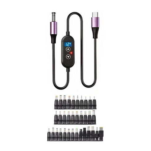 Universally Type C to DC5525 5521 Converter Cable PD140W for Multiple Electronics and Chargers Voltages in Saudi Arabia