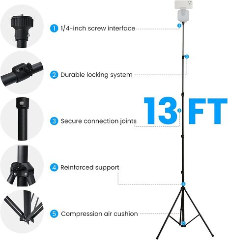 XbotGo Falcon NT4 Bundle | Includes the Falcon AI Sports Camera and NT4 steel tripod for stable, hands-free game recording. in Saudi Arabia