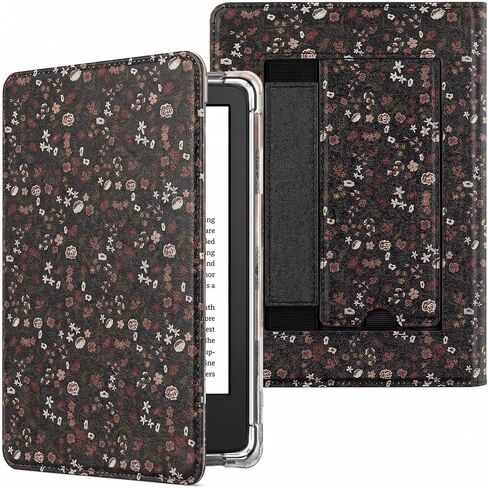 Stori Case for 7in Kindle Paperwhite 12th Gen & Kindle Colorsoft Signature | Dual Strong Magnetic Folio Cover with Hand Strap, Built-In Stand, Auto Wake Sleep, Cute Designer PU Leather Case for Women in Saudi Arabia