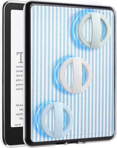 Back Panel Case for 7'' Kindle Paperwhite 12th Gen & Colorsoft | Compatible with PopSockets Grips, Attach Magnetic Accessories Freely, Clear TPU Edges, Lightweight, Blackish Green in Kuwait
