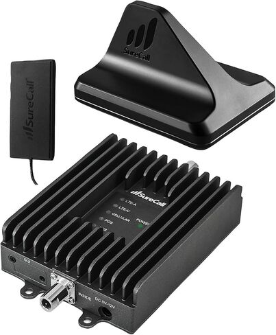 SureCall Fusion2Go Max Vehicle Cell Signal Booster, 5G/4G LTE, Most Powerful Booster for Car/Truck/SUV, Multi-User, All Carrier, Boosts Verizon AT&T Sprint T-Mobile, FCC Approved USA Company in Saudi Arabia