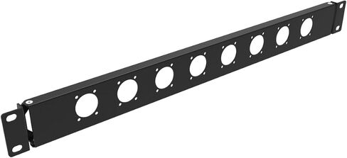 1U Hinged Rack Panel 8D XLR HDMI Audio Rack Mount Panel for 19 inches Rack Mount (1U8D) | for 19 inches Rack Mount (1U8D) in Kuwait
