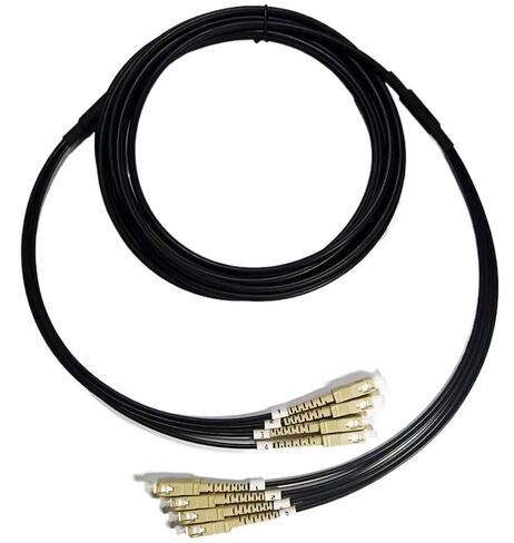 TPU Armored OM3 10G 4-Core Fiber Patch Cord(4core 4ST-4ST,1m) in Kuwait