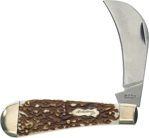 Uncle Henry Next Gen Staglon 16UH Hawkbill Pruner 7in Folding Knife with 3in Hawkbill Blade for Hunting, Camping and EDC in Kuwait