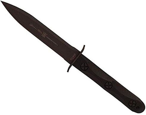 KA-BAR John Ek Commando Knife Co. - EK44 a 6.625 inch 1095 Cro-Van Steel Blade sets in a Glass Filled Nylon Handle 12.625 inch Overall. 56-58 HRC Made in USA in Kuwait