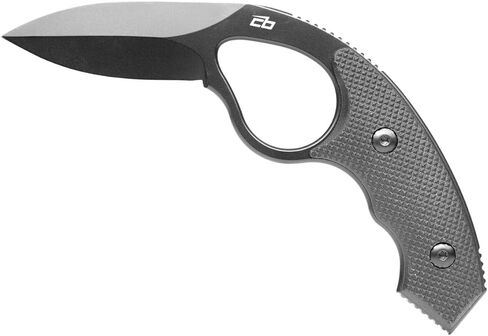 NCO LowVz - Fixed Blade Knife - Full-tang AUS-8 stainless steel - includes injection molded trainer, Appendix Carry Clip and Injection Molded sheath | Compact fixed blade knife with AUS-8 steel, TiN coating, G10 handle, concealment sheath & trainer for ev in Kuwait