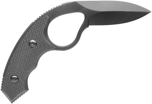 NCO LowVz - Fixed Blade Knife - Full-tang AUS-8 stainless steel - includes injection molded trainer, Appendix Carry Clip and Injection Molded sheath | Compact fixed blade knife with AUS-8 steel, TiN coating, G10 handle, concealment sheath & trainer for ev in Kuwait