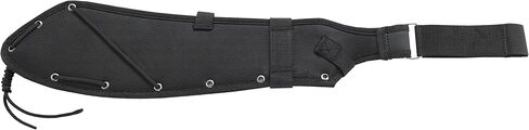 CRKT Halfachance Fixed Blade Parang Machete: 18 Inch Black Powder Coated Carbon Steel Parang Style Blade with Nylon Sheath for Survival, Hunting & Camping K920KKP in Kuwait